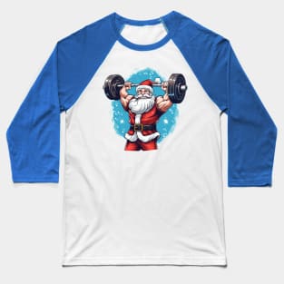 santa lifting weight Baseball T-Shirt